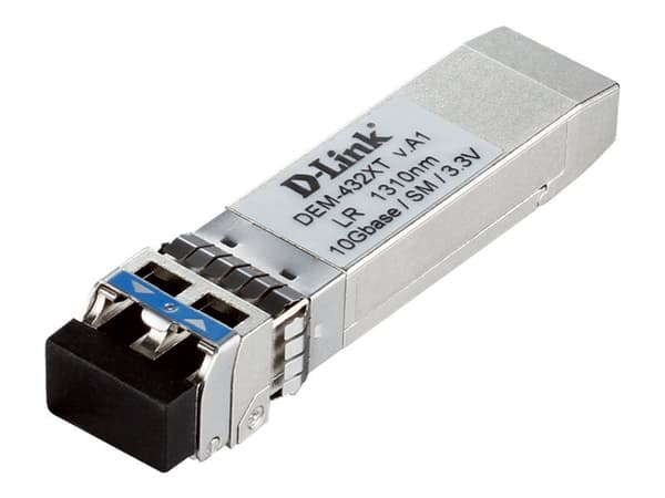 D-Link DEM 432XT - SFP+ transceivermodul - 10GbE - 10GBase-LR - opp til 10 km - for DGS 3630; DMS 3130; DXS 1100, 1210, 3400, 3600; Web Smart DXS-121