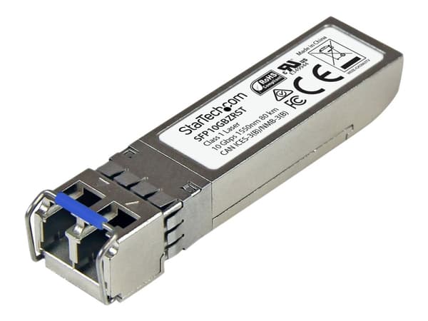 StarTech.com MSA Uncoded Compatible SFP+ Module, 10GBASE-ZR, 10GbE Single Mode (SMF) Fiber Optic Transceiver, 10GE Gigabit Ethernet SFP+, LC Connecto