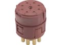 Miniatyrbild 2 av 5: Lapp EPIC SIGNAL M23, Rak, Hane/Hona, 150 V, 7 A, Brun, Metall