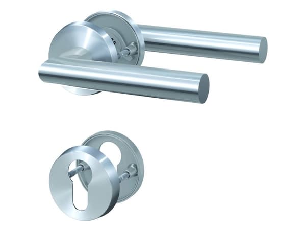 BASI 7308-2208, Håndtakssett for nøkkelbruk, Rustfritt stål, Rustfritt stål, Ambidekstriøs, DIN EN 1906:2010-09
