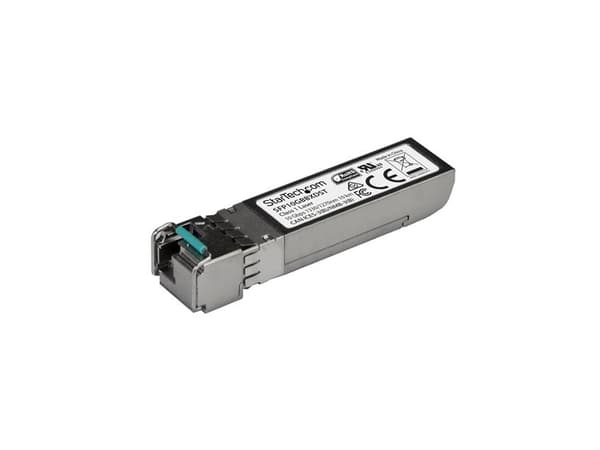 StarTech.com MSA Uncoded SFP+ Module, 10GBASE-BX, 10 Gigabit Ethernet Bi-Directional (BiDi) Fiber Single Strand SFP+ Transceiver, LC 10km , Mini GBIC
