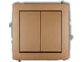 Pikkukuva 3 / 4: Karlik 8DWP-2, tasokytkin, kultainen, IP20, IP44, 250 V, 10 A