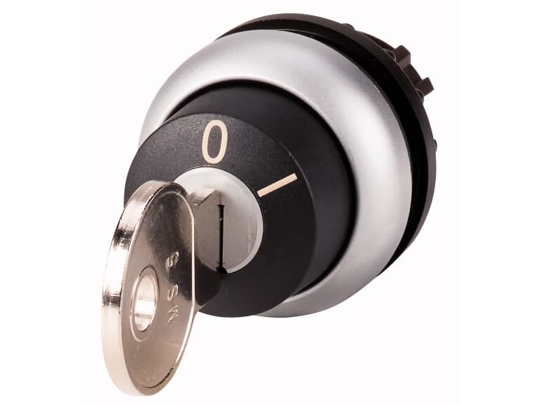 Eaton M22-WRS-MS5, Tangentstyrd brytare, Svart, Silver, Plast, IP66, 29,7 mm, 39,6 mm