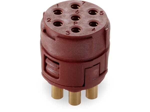 Lapp EPIC SIGNAL M23, Rett, Hunkjønn, 150 V, 18 A, Brun, Metall