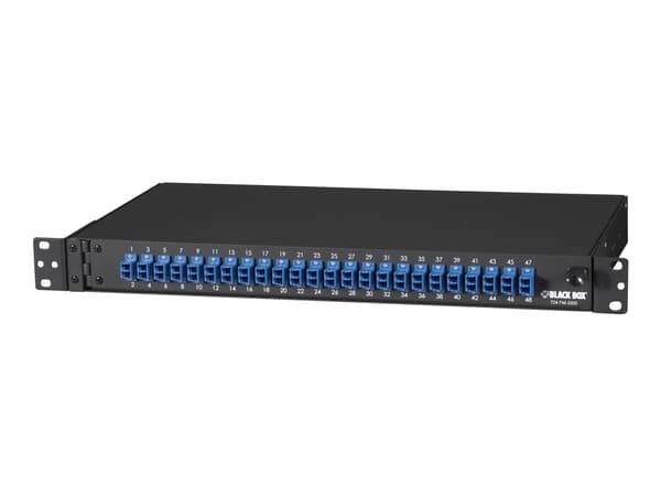 Black Box JPM385A, LC, Musta, Terästä, Telinekiinnitys, 1U, 432 mm
