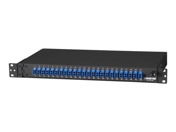 Black Box JPM385A, LC, Musta, Terästä, Telinekiinnitys, 1U, 432 mm musta