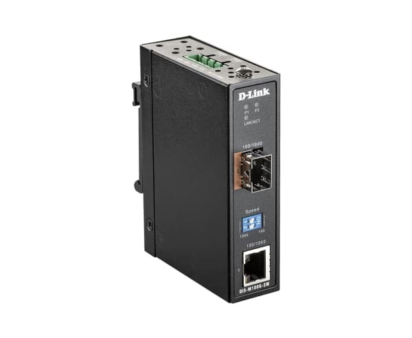 D-Link DIS M100G - Medieomvandlare - 1GbE - 1000Base-T - RJ-45 / SFP (mini-GBIC)