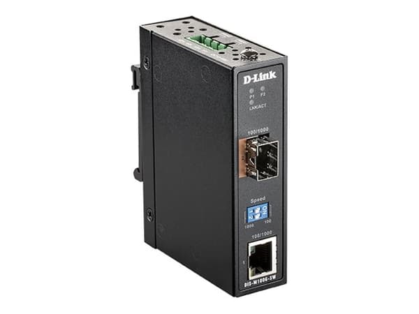 D-Link DIS M100G - Medieomvandlare - 1GbE - 1000Base-T - RJ-45 / SFP (mini-GBIC)