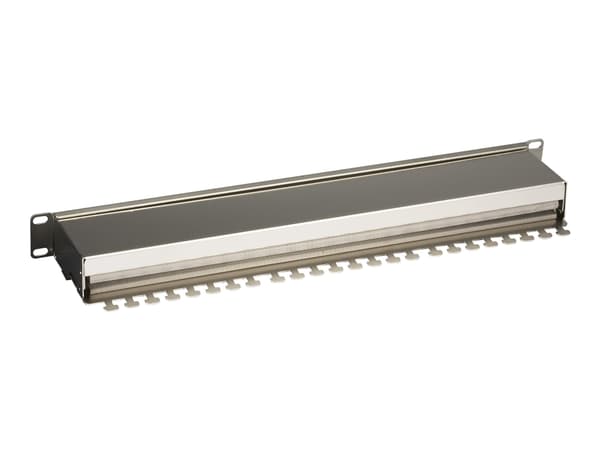 Black Box CAT6 Shielded Patch Panel - Koblingspanel - CAT 6 - STP - RJ-45 X 24 - 1U - 19"