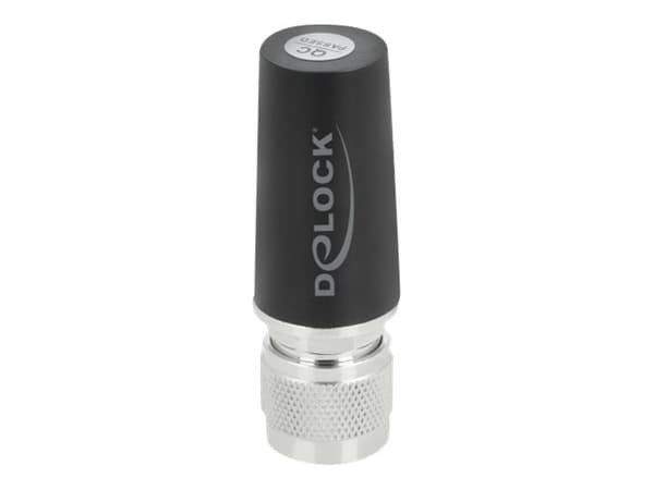 Delock - Antenne - mobiltelefon, Wi-Fi - 3 dBi - rundtstrålende - utendørs, takmonterbar - svart