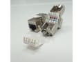 Miniatyrbilde 2 av 5: Netrack Keystone Jack Module - Modulinnlegg - CAT 6 - FTP - RJ-45 - sølv