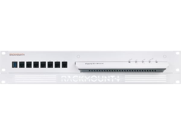 Rackmount.IT - Monteringssett for nettverksenhet - rackmonterbar - hvit, RAL 9003 - 1.3U - 19" - for AVM FRITZ!Box 6660 Cable, 6890 LTE, 7590