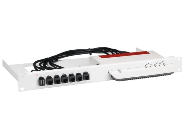 Rackmount.IT RM-FB-T2, Kiinnityskiinnike, Valkoinen, 1U, 0,5 m, AVM FRITZ!Box 5530, 6850 LTE, 7530, 482 mm