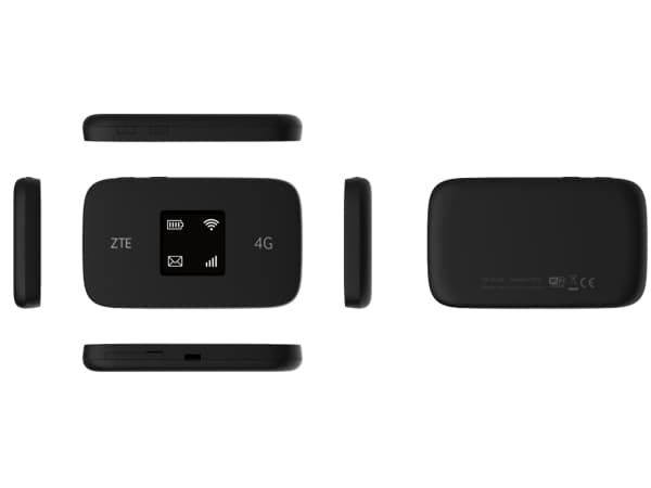 ZTE MF971r WiFi 4G LTE-ruter svart / svart