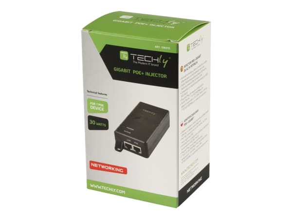 TECHly I-SWHUB 3000STY - Strömtillförsel - 30 Watt - utgångskontakter: 1 - svart