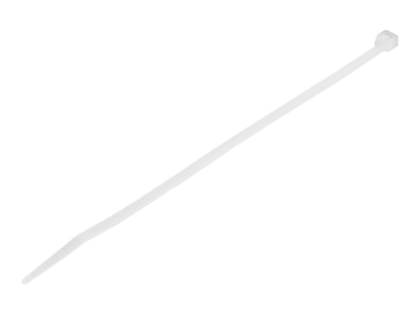 StarTech.com 20cm kabelkopplingar - 4mm bred, 55mm buntdiameter, 22kg draghållfasthet, självlåsande spärrband för nylon med böjd spets, 94 V-2/UL lis