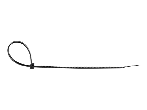 StarTech.com 20cm(8") Cable Ties, 4mm(1/8") wide, 55mm(2-1/8") Bundle Diameter, 22kg(50lb) Tensile Strength, Nylon Self Locking Zip Ties with Curved