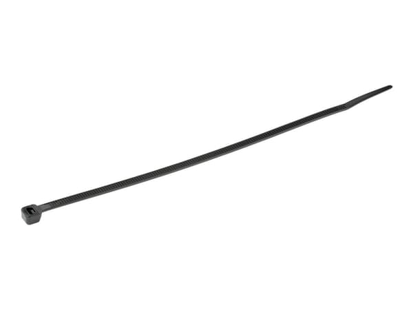 StarTech.com 20cm(8") Cable Ties, 4mm(1/8") wide, 55mm(2-1/8") Bundle Diameter, 22kg(50lb) Tensile Strength, Nylon Self Locking Zip Ties with Curved