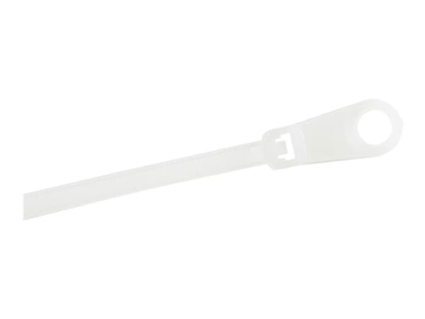 StarTech.com 10cm(4") Cable Ties with Mounting Hole, 2mm(1/16") wide, 24mm(7/8") Bundle Dia. 8kg(18lb) Tensile Strength, Nylon 66 Self Locking Ties w