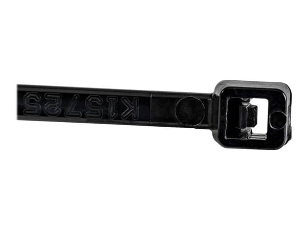 StarTech.com 10cm(4") Cable Ties, 2mm(1/16") wide, 22mm(7/8") Bundle Diameter, 8kg(18lb) Tensile Strength, Nylon Self Locking Zip Ties with Curved Ti