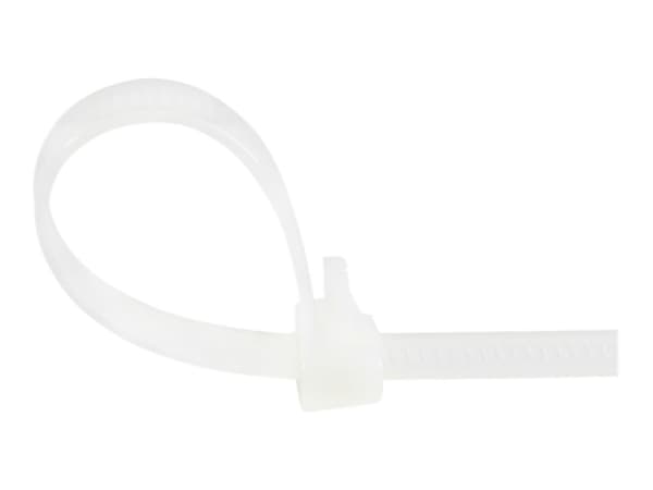 StarTech.com 15cm(6") Reusable Cable Ties, 7mm(1/4") wide, 35mm(1-3/8") Bundle Dia. 22kg(50lb) Tensile Strength, Releasable Nylon Ties, Indoor/Outdoo