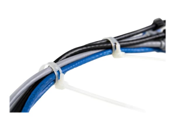 StarTech.com 15cm(6") Reusable Cable Ties, 7mm(1/4") wide, 35mm(1-3/8") Bundle Dia. 22kg(50lb) Tensile Strength, Releasable Nylon Ties, Indoor/Outdoo