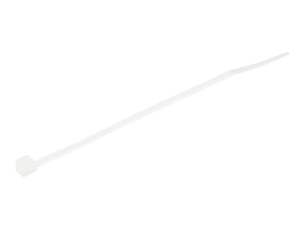 StarTech.com 10cm(4") Cable Ties, 2mm(1/16") wide, 22mm(7/8") Bundle Diameter, 8kg(18lb) Tensile Strength, Nylon Self Locking Zip Ties with Curved Ti