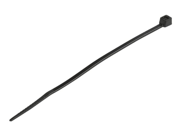 StarTech.com 4"(10cm) Cable Ties, 1/16"(2mm) wide, 7/8"(22mm) Bundle Diameter, 18lb(8kg) Tensile Strength, Nylon Self Locking Zip Ties with Curved Ti
