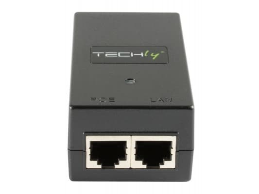 Techly I-SWHUB-1500STY, Fast Ethernet, 10,100 Mbit/s, IEEE 802.3af, svart, 100 m, 48 V