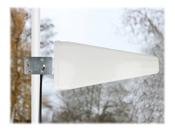Delock - Antenne - Smart Home - 9 - 11 dBi - direksjonal - innendørs / utendørs, stangmontering - hvit