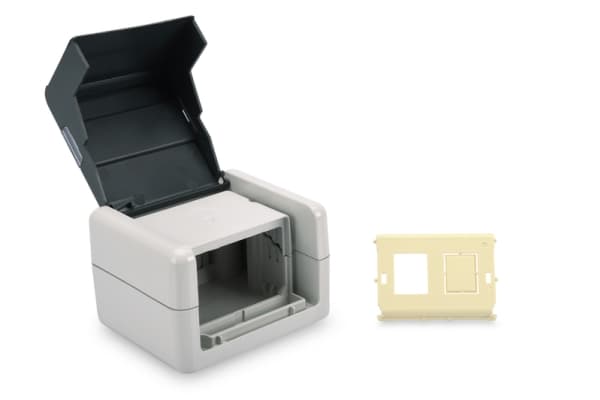 DIGITUS - Ytmonteringsbox för nätverk - utomhus - antracit - 1-gang - 2 portar