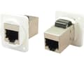 Miniatyrbilde 1 av 2: Cliff RJ-stikforbindelse CP30220SXW Adapter, indbygning Hvid 1 stk
