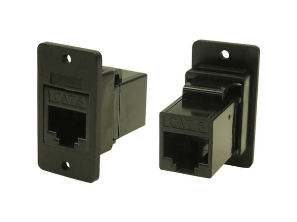 Cliff RJ-stikforbindelse CP30622X Adapter, indbygning Sort 1 stk