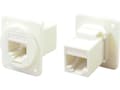 Miniatyrbilde 1 av 2: Cliff RJ-stikforbindelse CP30222XW Adapter, indbygning Hvid 1 stk
