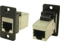 Miniatyrbild 1 av 2: Cliff RJ-kontakt CP30620S Adapter, infälld Svart 1 st