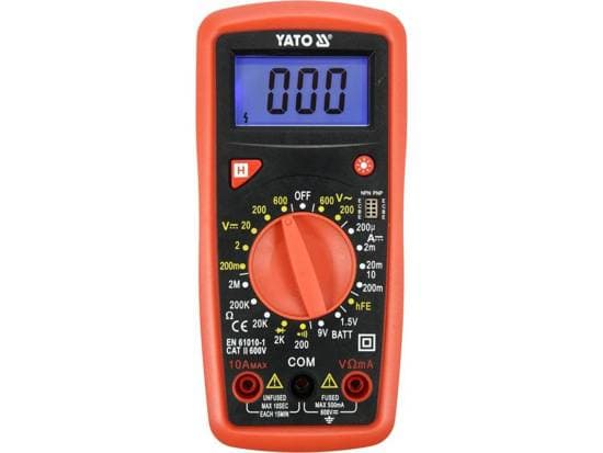 Yato YATO UNIVERSAL DIGITAL METER 73081 YT-73081