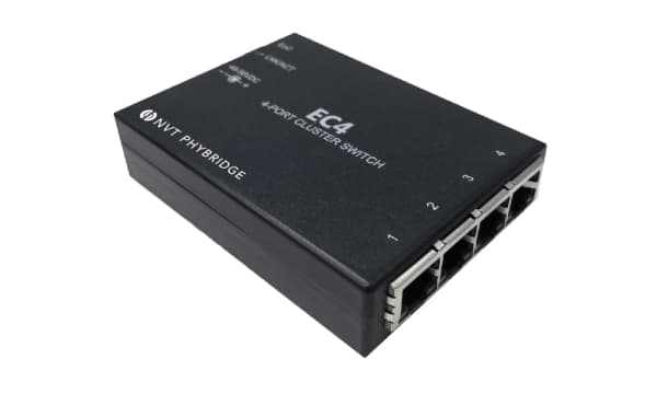 Phybridge EC4, Snabb Ethernet, 10,100 Mbit/s, 10/100, IEEE 802.3, IEEE 802.3at, IEEE 802.3u, Fullständig, Svart