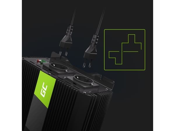 Green Cell PRO - DC til AC invertteri - DC 12 V - 2000 Watt - lajitelma - lajitella