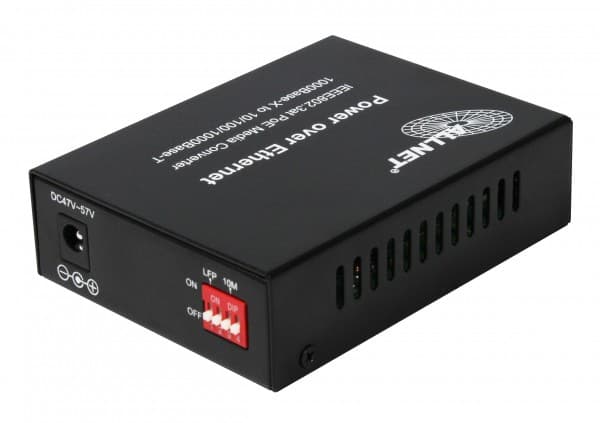ALLNET ALL-MC202P-SFP1-POE, 1000 Mbit/s, 10Base-T, 100Base-TX, 1000Base-T, 1000Base-LX, 1000Base-SX, IEEE 802.3, IEEE 802.3ab, IEEE 802.3af, IEEE 802