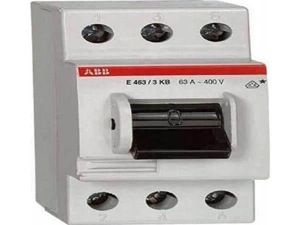 ABB E463/3KB, Vekslebryter, 3P, Hvit, 250 V, 80 A, 10000 A