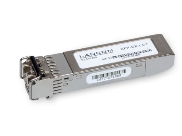 LANCOM SFP-SX-LC1 - SFP-sändar/mottagarmodul (mini-GBIC) - 1GbE - 1000Base-SX - LC multiläge - upp till 550 m - 850 nm (paket om 10)