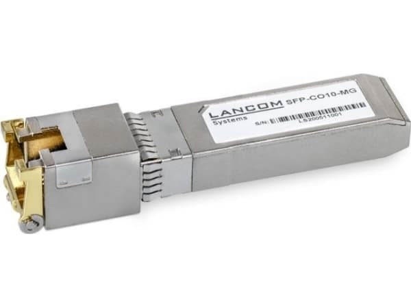 LANCOM SFP-CO10-MG - SFP+ sändar/mottagarmodul - 10GbE - 10GBase-T - RJ-45 - upp till 30 m (paket om 10)