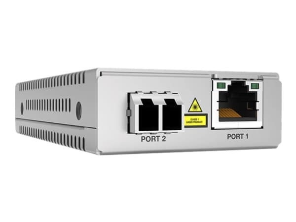Allied Telesis AT MMC2000LX/LC - Fibermediekonverterare - 1GbE - 10Base-T, 100Base-TX, 1000Base-T, 1000Base-LX, 1000Base-LC - RJ-45 / LC/LX enkelt lä