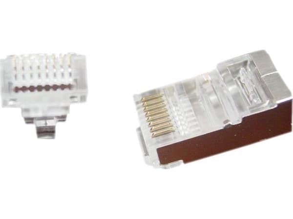 Gembird LC-PTF-01/100, RJ-45, Ruskea, Hopea, Läpinäkyvä, F/UTP (FTP), Kulta, CE, ISO 9002, 17 g