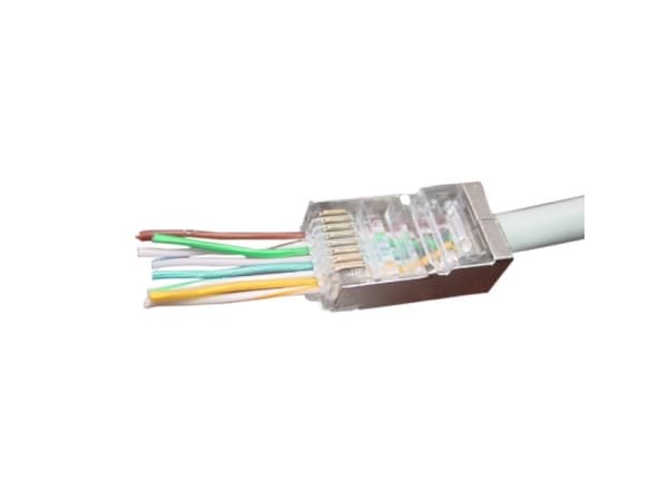 Gembird LC-PTF-01/100, RJ-45, Ruskea, Hopea, Läpinäkyvä, F/UTP (FTP), Kulta, CE, ISO 9002, 17 g