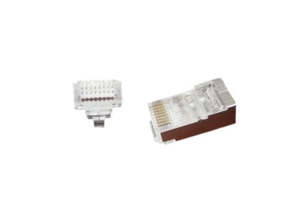 Gembird LC-PTF-01/100, RJ-45, Ruskea, Hopea, Läpinäkyvä, F/UTP (FTP), Kulta, CE, ISO 9002, 17 g