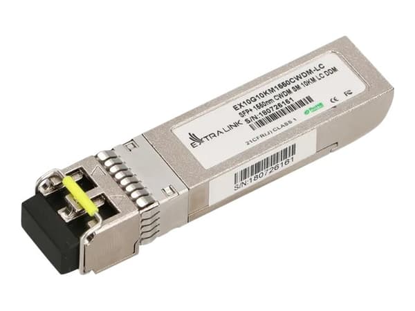 Extralink - SFP+ sändar/mottagarmodul - CWDM - LC enkelläge - upp till 10 km - 1550 nm