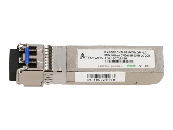 Extralink EX.13674, Valokuitu, 10000 Mbit/s, SFP+, 10000 m, 1510 nm, Yritys