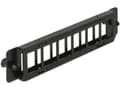 Miniatyrbilde 2 av 3: Delock Keystone Mounting Panel - Tomt panel - svart - 6 porter