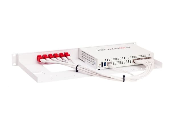 Rackmount.IT RM-FR-T14 - Monteringssett for nettverksenhet - rackmonterbar - RAL 9003, signalhvit - 1U - 19" - for Fortinet FortiGate 40F